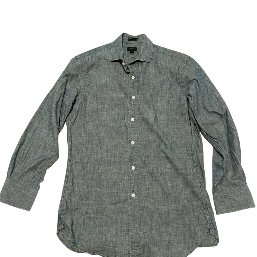 J. Crew Men's Gray Casual Button-Down Shirt
